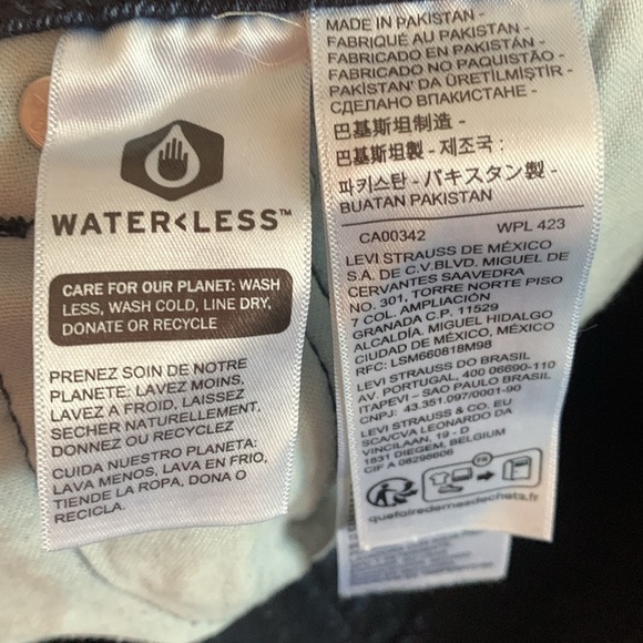 Levi’s 550 DarkWash Stretch Factory Faded Loose Fit Jeans size 36 - Picture 9 of 11